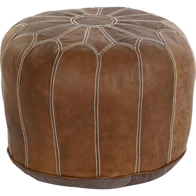 Pouf en cuir, collection Vintage RECOLLECTION