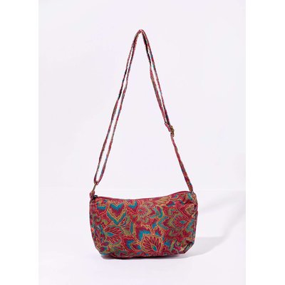 Sac bandoulière velours imprimé CLAY LA FIANCÉE