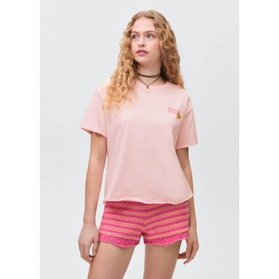 T-shirt imprimé manches courtes MANGO TEEN