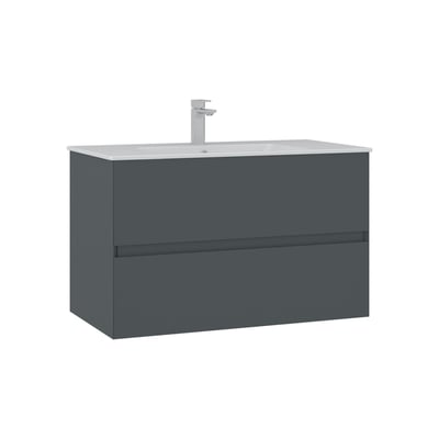 Meuble vasque suspendu 2 tiroirs 91 cm OCEA PIER IMPORT