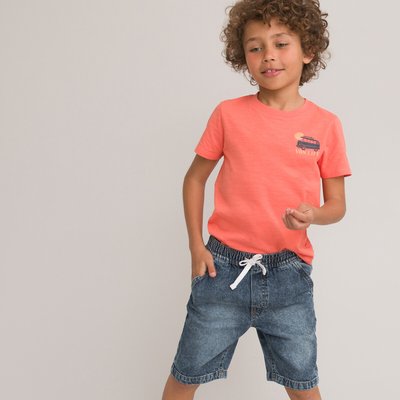 Bermudas vaqueras con cintura elástica LA REDOUTE COLLECTIONS