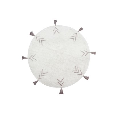 Tapis lavable en coton, ROUND TAN TAN HAPPY DECOR KIDS