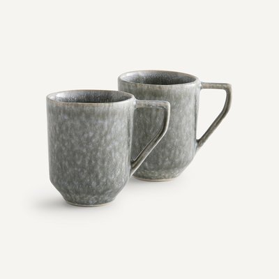 Set of 2 Obidos Reactive Glazed Stoneware AM.PM