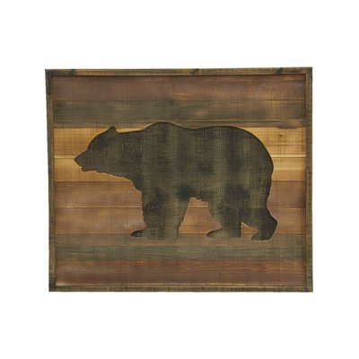Cadre en pin décor Ours AUBRY GASPARD