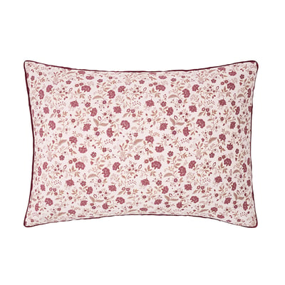 Taie d'oreiller imprimée en percale de coton, ORIENTAL GARDEN ESSIX