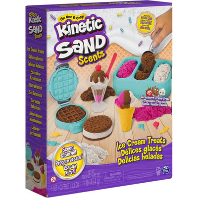 Kinetic Sand Set de crème glacée avec du sable parfumé SPIN MASTER