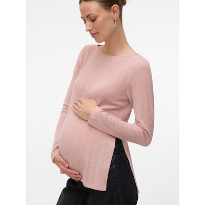 Tops Regular Fit Col bateau Manches fines et ajustées Blouse MAMA LICIOUS