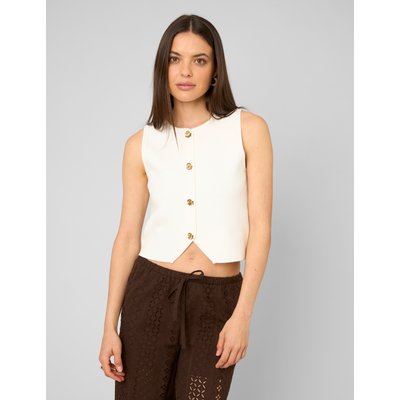 Top sans manches boutonné BZB