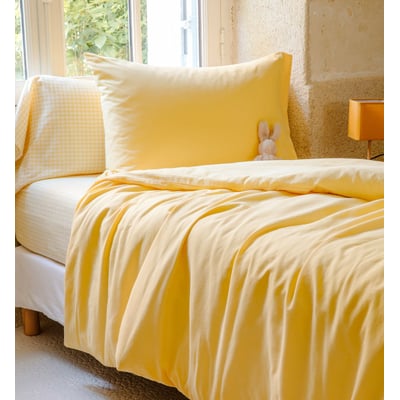 Housse de couette pour lit 1 personne PUR COTON BIO KADOLIS