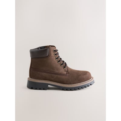 Bottes de travail à lacets en cuir NEXT