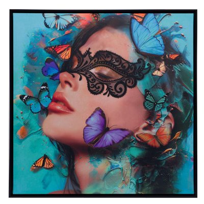 Toile masque Papillon 100x100 cm AMADEUS