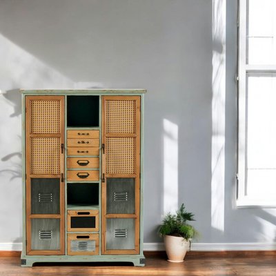 Commode 7 tiroirs 2 portes 2 niches LAMPHUN PIER IMPORT