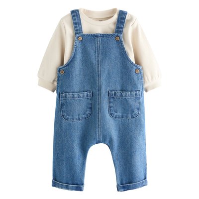 Body et salopette bébé en jean, ensemble NEXT