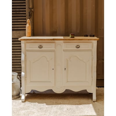 Buffet en bois blanc Gilbert N°1685 - Bon état DEBONGOUT