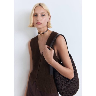 Gilet maille ajourée MANGO