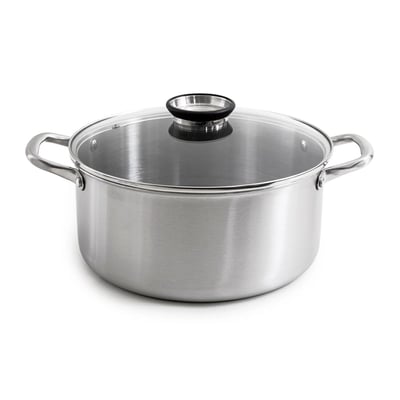 Marmite 28cm triplex avec couvercle - "BlackSteel" GAM HOTEL