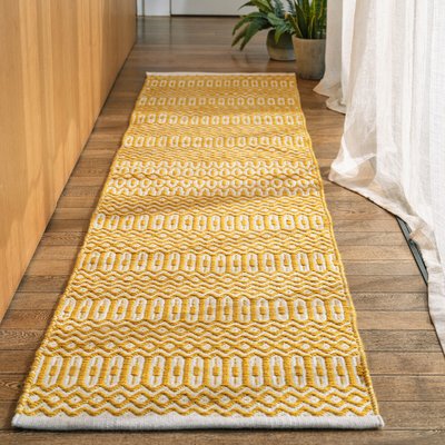 Geometric Patterned Eco Friendly Indoor/Outdoor Runner Rug SO'HOME