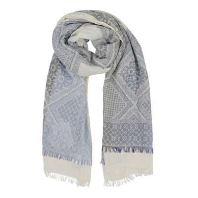 Foulard jacquard en coton LA FEE MARABOUTEE