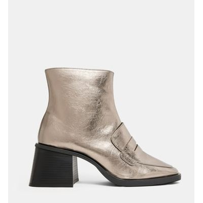 Bottines À Talons Flare Gwenaelle Détail Mocassin STUDIO CELESTE