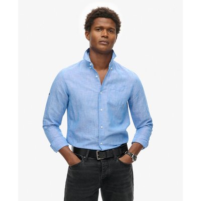 Chemise boutonnée en lin et coton bio Studios SUPERDRY