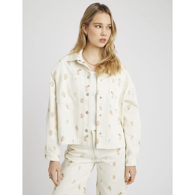 Veste en jean brodée BZB
