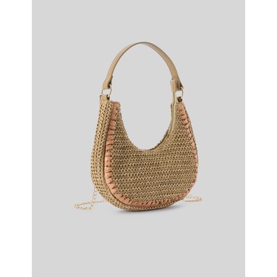 Sac demi-lune en paille BZB
