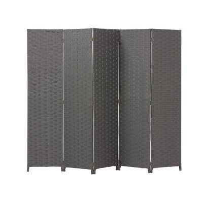 Paravent 5 panneaux en nylon noir AUBRY GASPARD