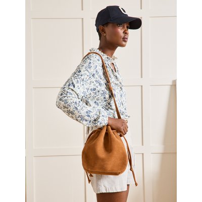 Sac seau en cuir suédé -  Maroquinerie CYRILLUS