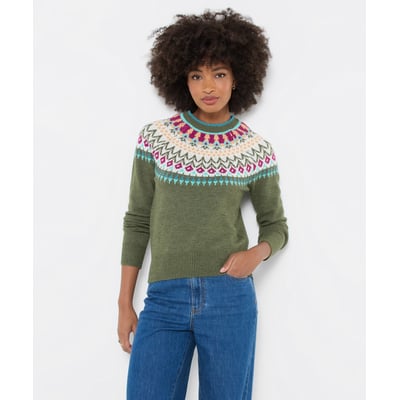 Pull Jacquard Fair Isle Fleuri Tilly JOE BROWNS