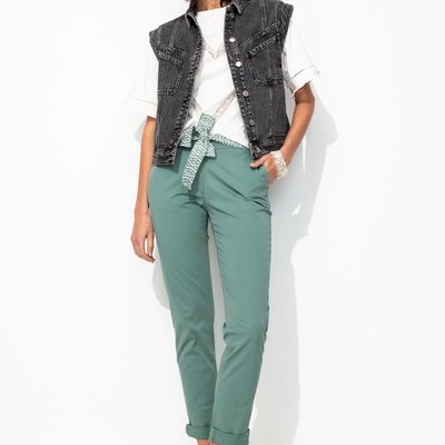Pantalon chino ceinturé PROMOD
