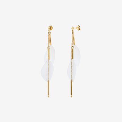 Boucles d'oreilless dorées multi - RIO CAROLINE NAJMAN