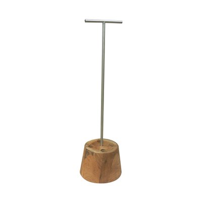 Porte parapluie en teck et acier inoxydable, GAPO NOW'S HOME