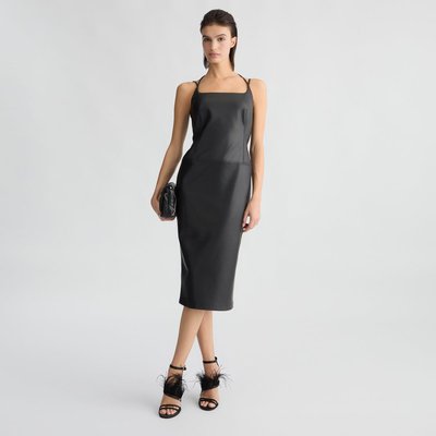 Robe noire en tissu enduit LIU JO