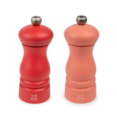 Duo de moulins à poivre et à sel rouge brique et rouge flamme 13 cm Clermont PEUGEOT