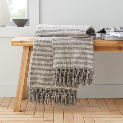 Stripe Chenille Throw CATHERINE LANSFIELD