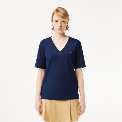 T-Shirt mit V-Ausschnitt, lässige Schnittform LACOSTE