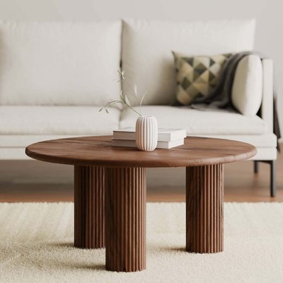 Kallan Fluted Round Coffee Table ÉDITÉ