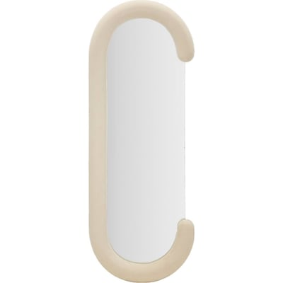 Miroir mural cadre tissu silhouette courbe GLAM RECOLLECTION