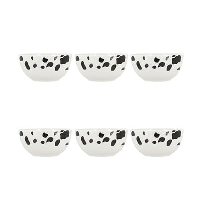 Lot de 6 bols 60cl en porcelaine, VACHE NOVASTYL