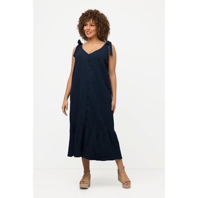 Robe midi silhouette en A. Bretelles à nouer ULLA POPKEN