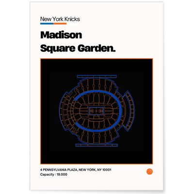 Affiche Madison Square Garden - New York Knicks L'AFFICHERIE