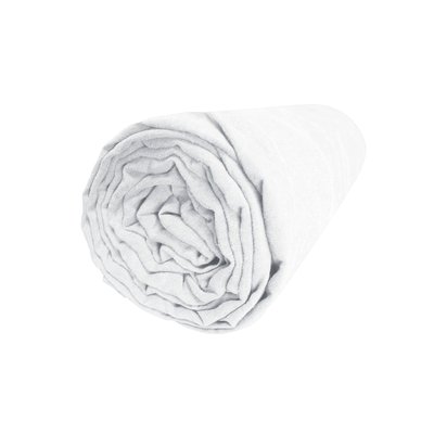 Drap housse en lin lavé bonnet 30cm, RÊVE DE LIN BLANC CERISE