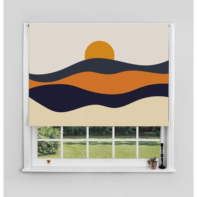 Sun and Wave Blackout Roller Blind Made to Order SO'HOME