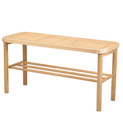 Banc avec rangement, pin massif, ASUGI NORDLYS