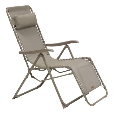 Fauteuil de jardin relax inclinable 5 positions et pliant en acier SILOS HESPERIDE