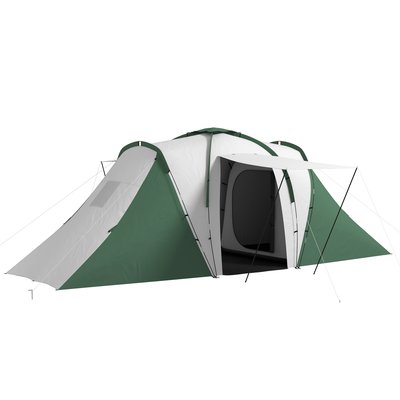 Tente de camping familiale 4-6 pers. fibre verre polyester OUTSUNNY
