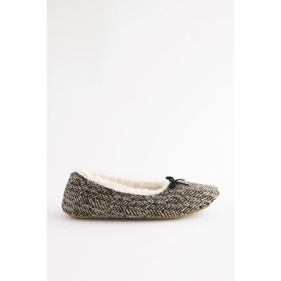 Chaussons ballerines doublés à enfiler NEXT