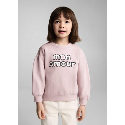 Sweat-shirt coton à message en relief MANGO BABY
