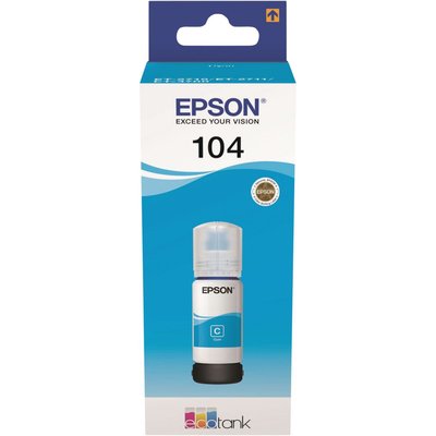 Cartouche d'encre Ecotank Bouteille 104 Cyan EPSON