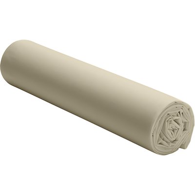 Drap housse percale de coton lavé bonnet 30 cm uni, Elegance BATON ROUGE